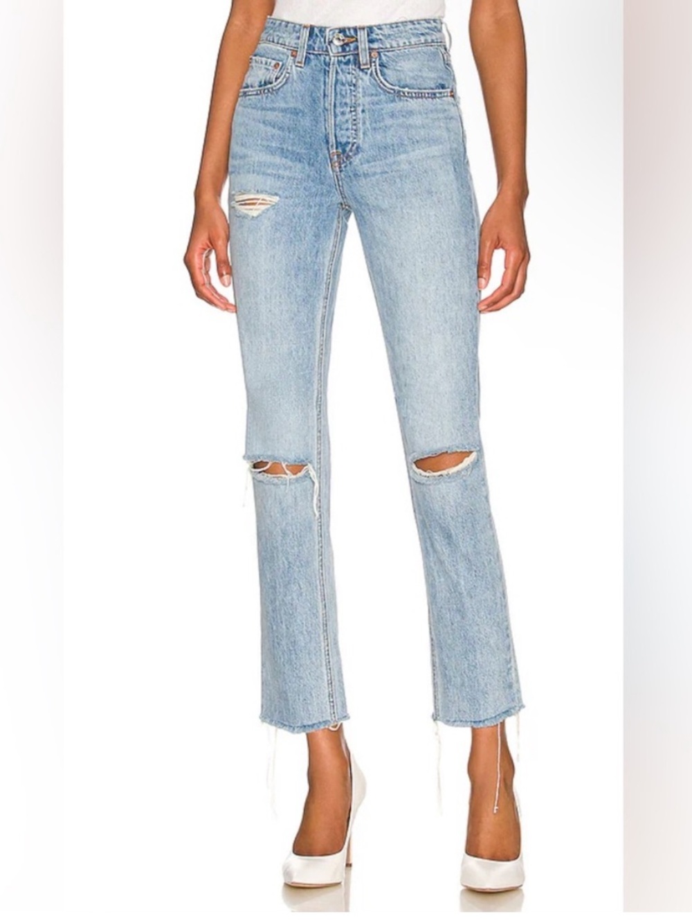 Grlfrnd Women's Jeans Grlfrnd Karolina High Rise Straight Crop